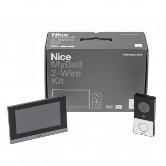 Nice My Home Bell System MyBell 2-Wire Kit, including 1-Button Outdoor Station and MyBell 2-Wire Indoor Monitor