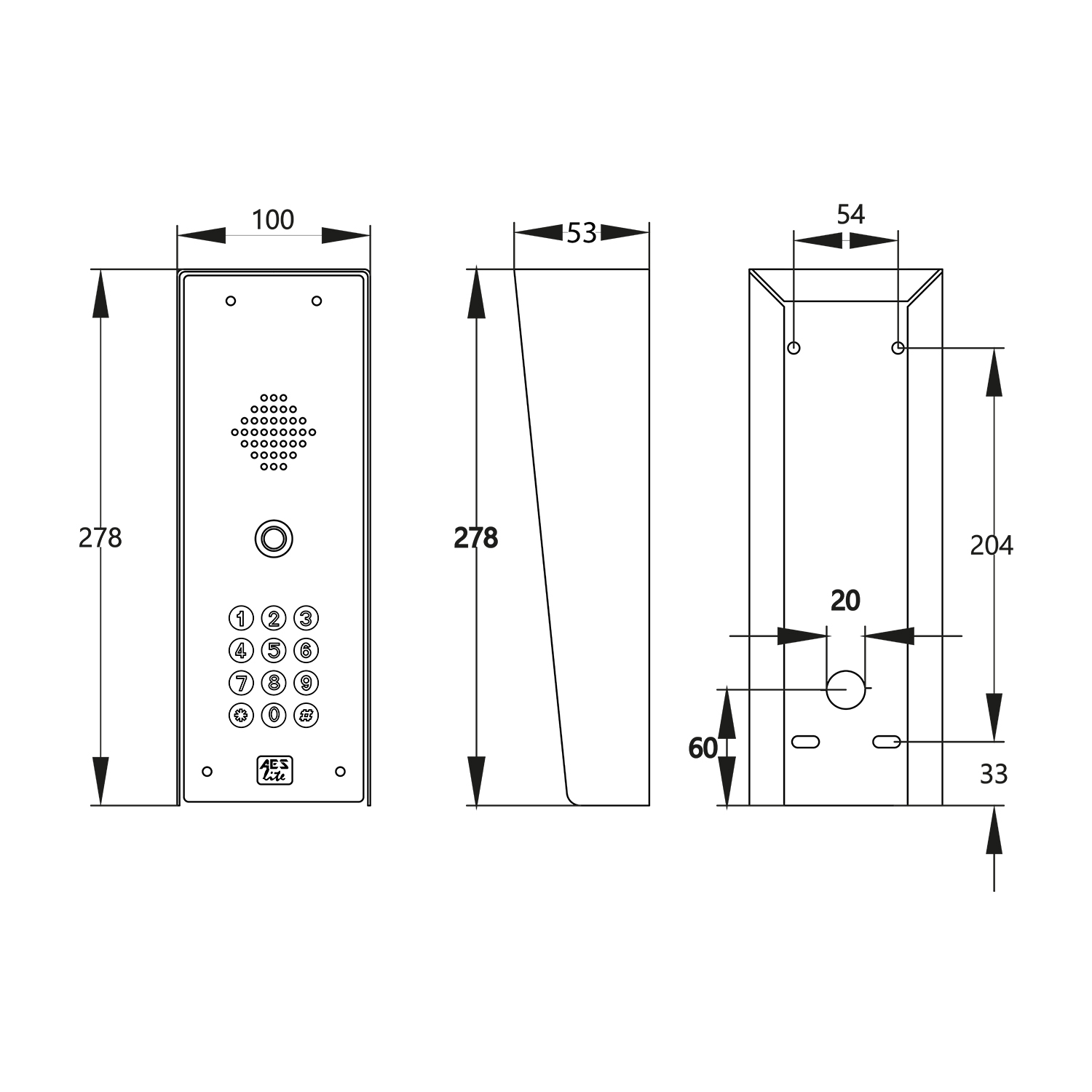 AES Global LITE GSM IBK EU | Cellcom Lite 4G GSM Imperial Wireless Intercom with Keypad - Image 4